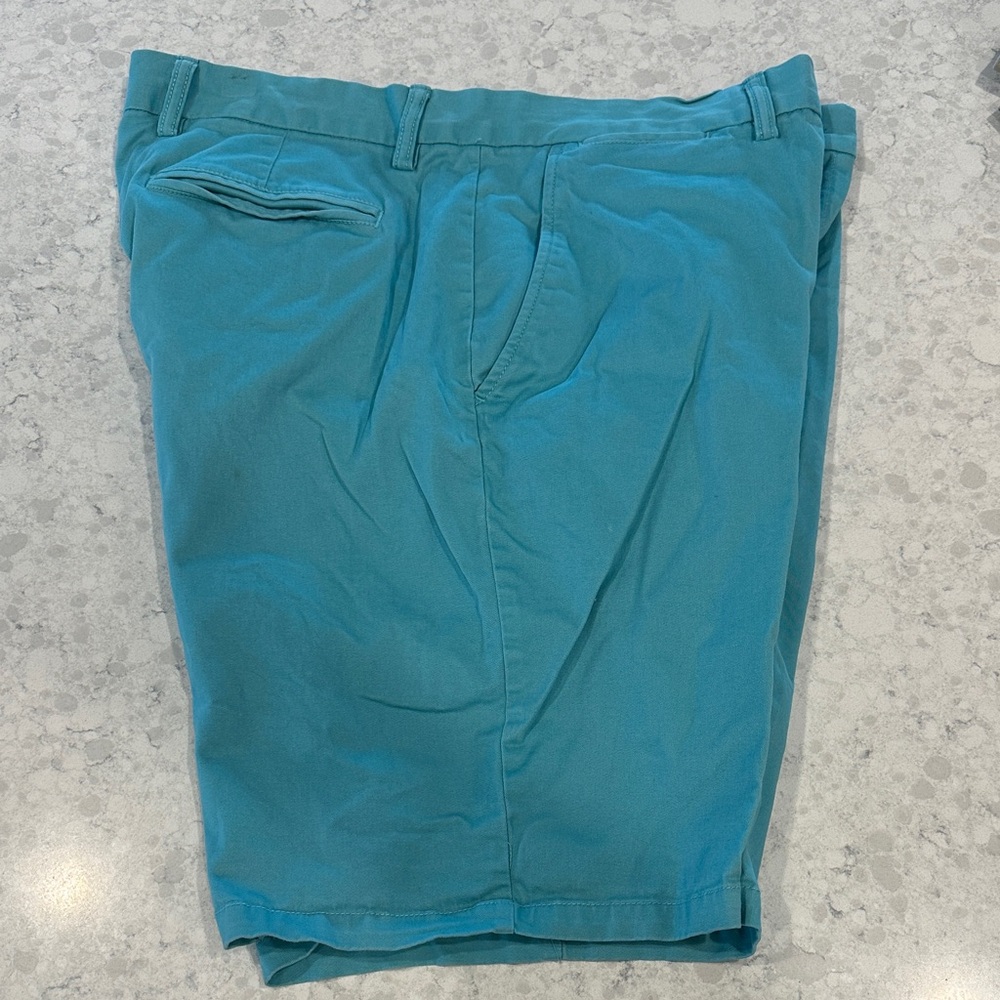Old Navy Men's Aqua Flat Front Shorts